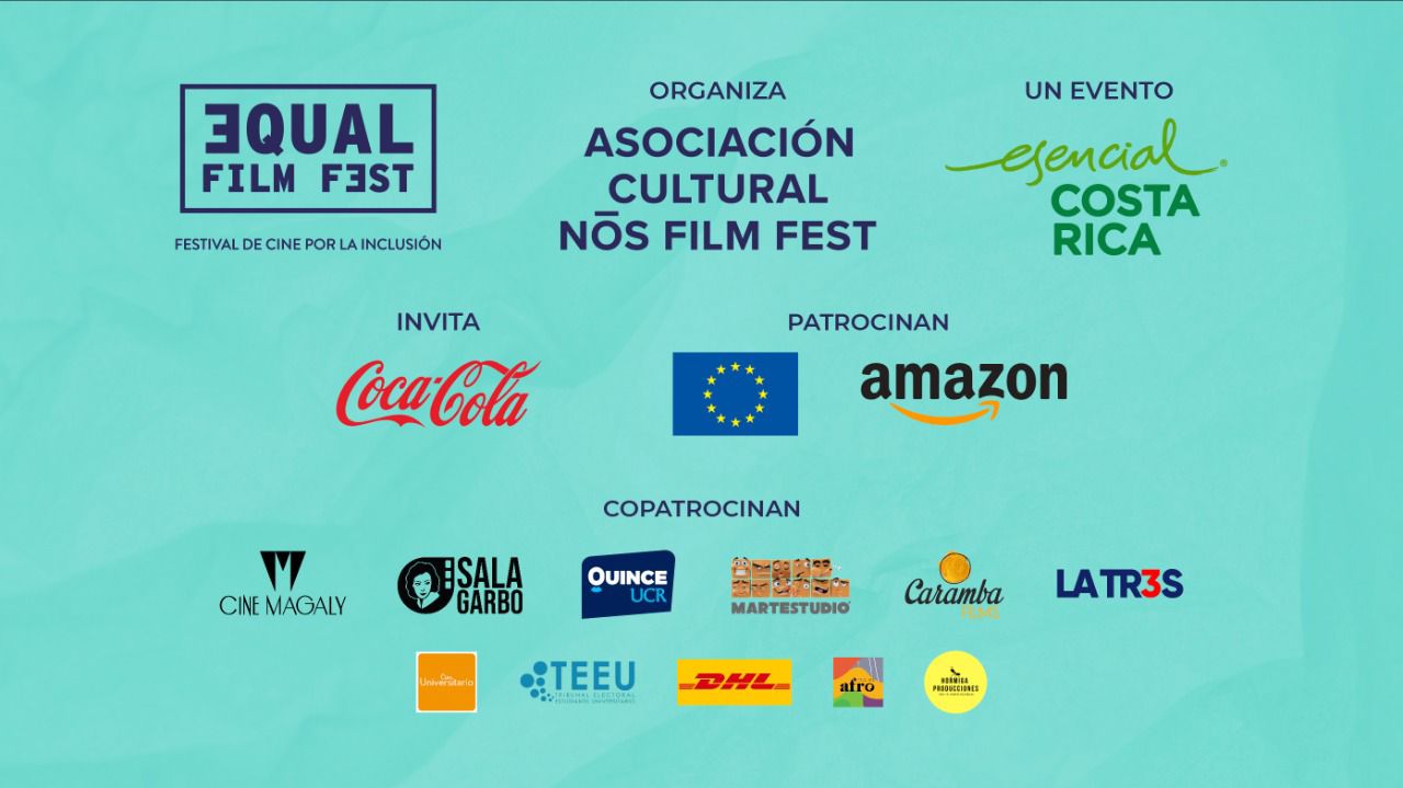 Logo del TEEU y otros logos en relación con el festival de cine Equal Film Fest